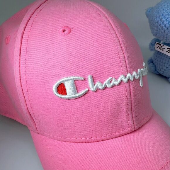 Champion Authentic Classic Pink Baseball Hat Cap Adjustable NWT - Picture 8 of 8